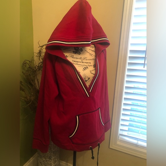 Sonoma women hooded V neck sweatshirt Xl - Picture 1 of 5